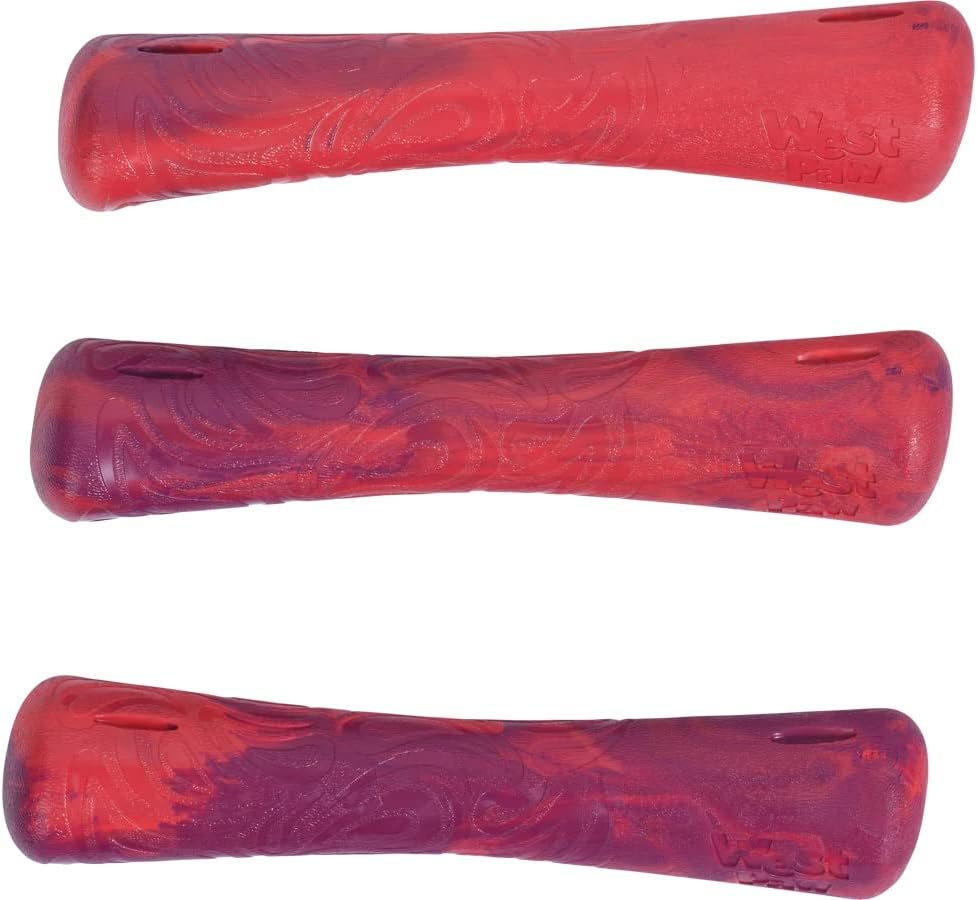 WEST PAW Seaflex Drifty Dog Toy – Machine Washable Dog Toys for Moderate Chewers – Eco-Friendly Zogoflex Toys for Dogs – Perfect for Gnawing, Fetch, Catch, Pet Training – 8.5" Large, Hibiscus