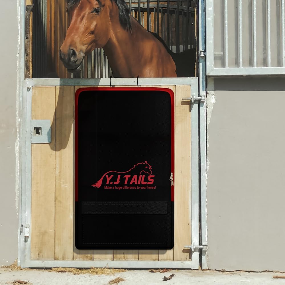 Horse Tack Carry Bag, Horse Harness Bag for Halters, Bridle, Equestrian Reins, Bits and Headstalls, Miniature Horse Harness with 3 Prong Tack Rack (Black)