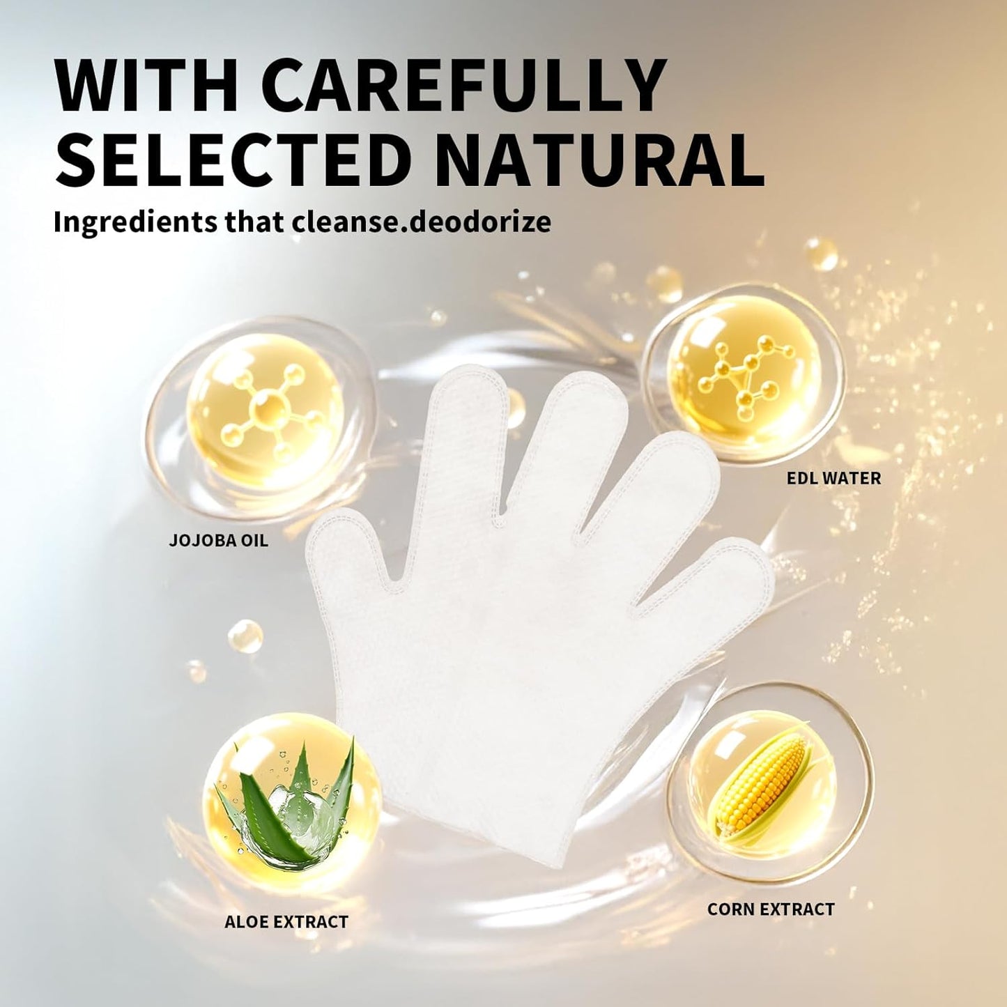 Pet Glove Wipes for Dogs and Cats, Cleaning & Deodorizing Grooming Gloves for Daily Care and Traveling, Dog Wipes Washing Gloves Rinse Free, 54 PCS