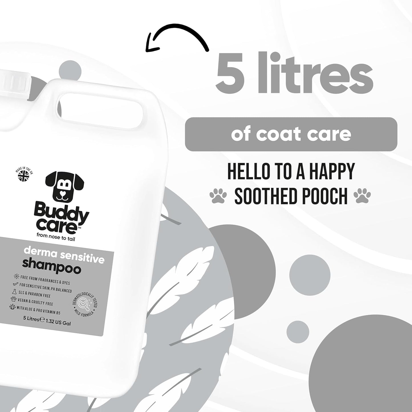 Derma Sensitive Dog Shampoo with Aloe Vera and Pro Vitamin B5 (169.07oz)