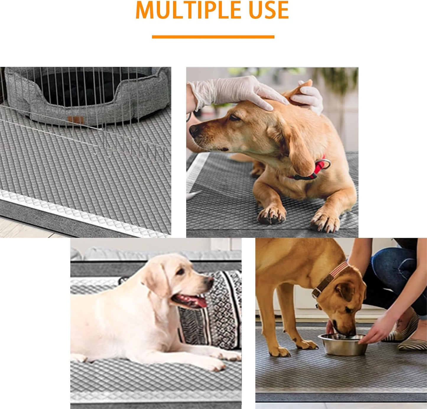 Dog and Puppy Pee Pads 100 Count, 23'' x 30'' Charcoal Odor-Control Puppy Pads with Leak-Proof Quick-Dry Design, Pet Training Pads for Potty Training Strong Absorbency