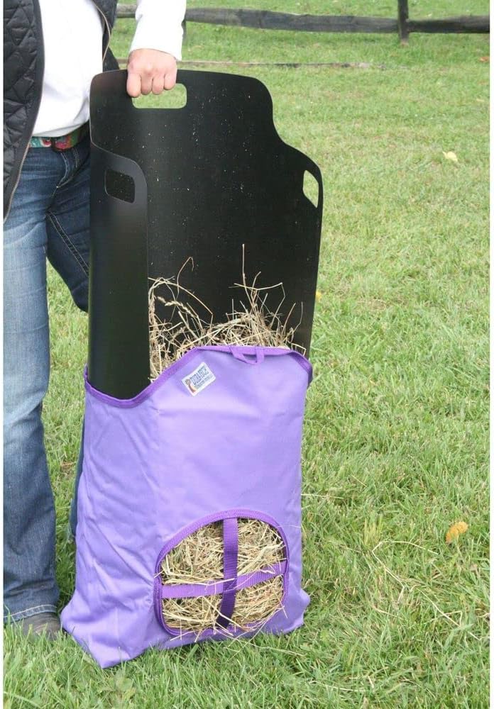 Dura-Tech Nylon Hay Bag for Horses | Color Burgundy | Enhances Digestion with Slow Consumption | Minimizes Hay Waste | Extremely Durable 600 Denier PVC Construction