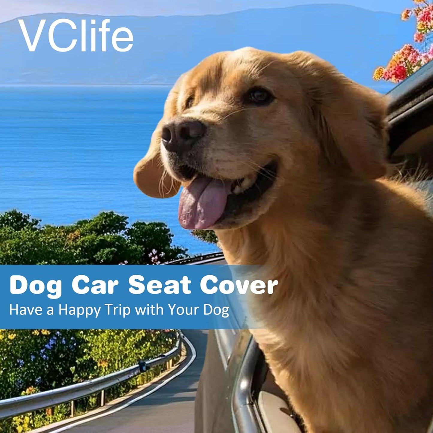 VClife Dog Bed Mat for Car, Anti Slip Pet Bed Travel Pad Comfortable Furry Dog Car Seat Cover for Backseat Extender, Washable Pet Cushion Bed Mat for Indoors & Outdoors (Brown, 59"×27.6")