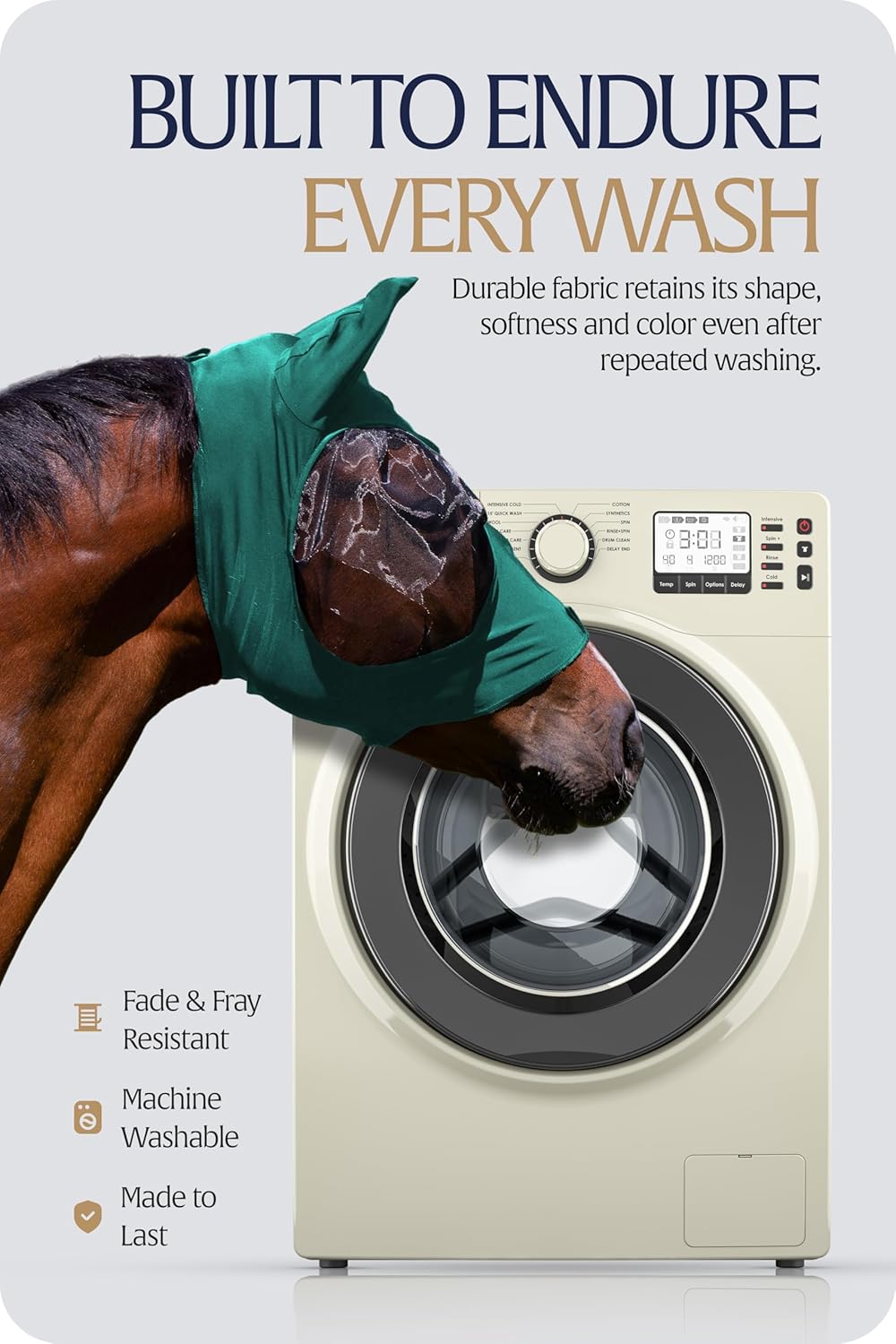 Equinavia Bug Out Fly Mask | Against Flies, Insects, UV Rays - Turquoise - Horse