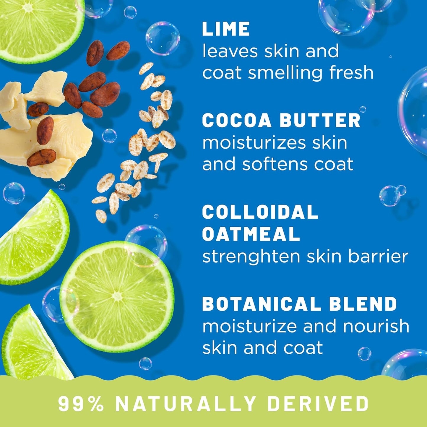 TropiClean Deshedding Dog Conditioner, Professional Conditioner, Reduces Shedding & Softens Coat, Puppy Safe, Lime & Cocoa Butter Scent, 2.5 Gallon