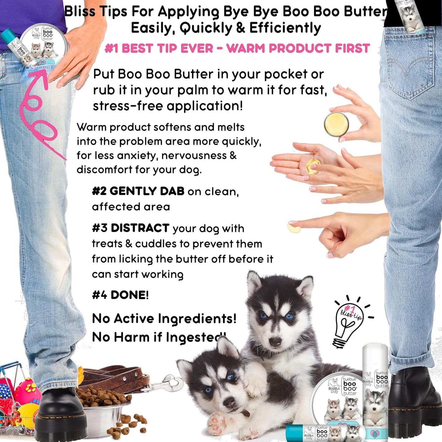 The Blissful Dog .50 oz Tube Husky Booboo Butter