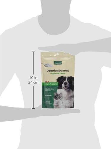 NaturVet – Digestive Enzymes - Plus Probiotics & Prebiotics – Helps Support Diet Change & A Healthy Digestive Tract – for Dogs & Cats – 10 oz Powder