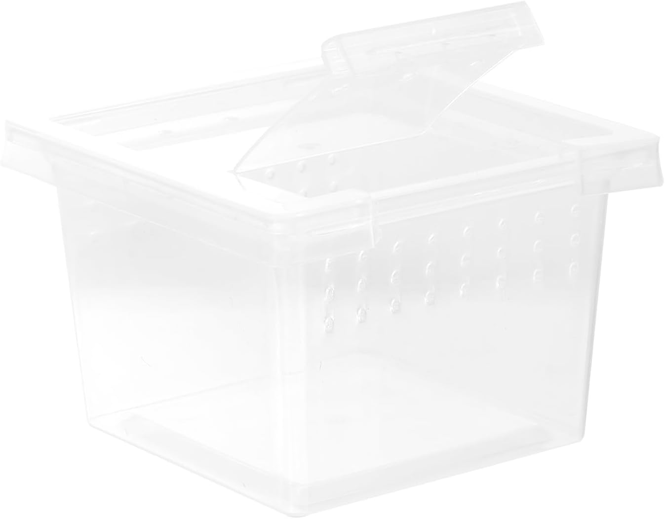 FRCOLOR Box Rearing Box Turtle Transport Container Frog Enclosure Mini Critter Keeper Transparent Animal Habitat Cage Hatching Container Hermit Crab Tank Plastic Glass Turtle Tank