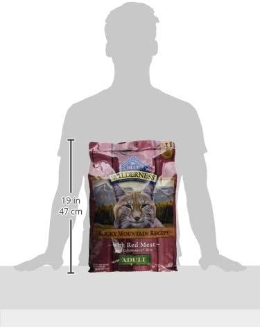 Blue Buffalo Wilderness Adult Dry Cat Food, Rocky Mountain Recipe, Chicken-Free & Grain-Free Recipe Made with Natural Ingredients, Red Meat, 10-lb Bag