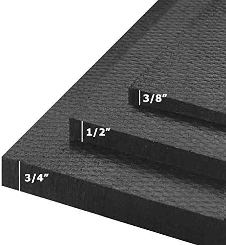 American Heavy Duty Stall Mats - Stable/Horse Mats - Thick, Durable Rubber Flooring - Solid Black 14' x 20' Set 3/4" Thick (70 Tiles Total)