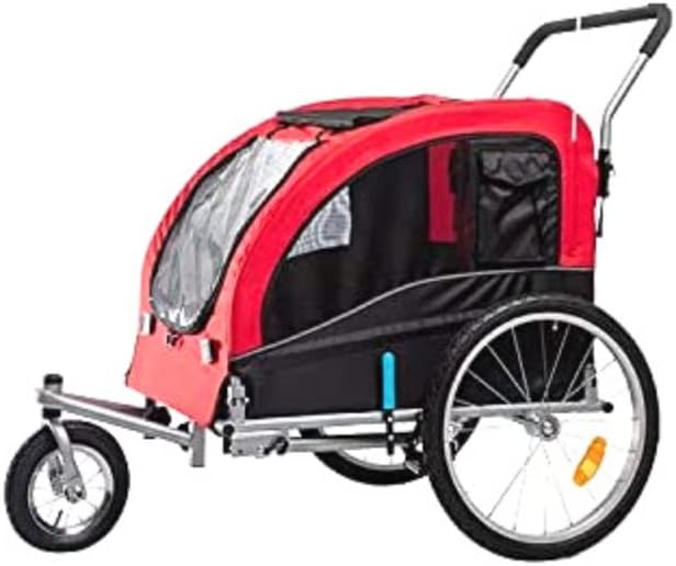 Midlee Dog Red Bike Stroller (Large)