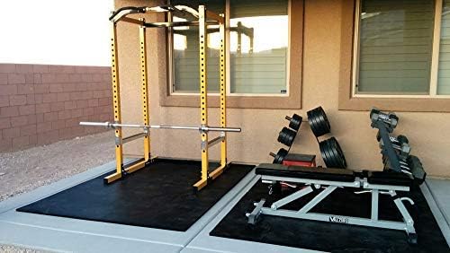 American Floor Tiles - Heavy Duty Stall Tiles - Stable/Horse Tiles - Thick, Durable Rubber Flooring Solid Black 14' x 20' Set 1/2" Thick (70 Tiles Total)