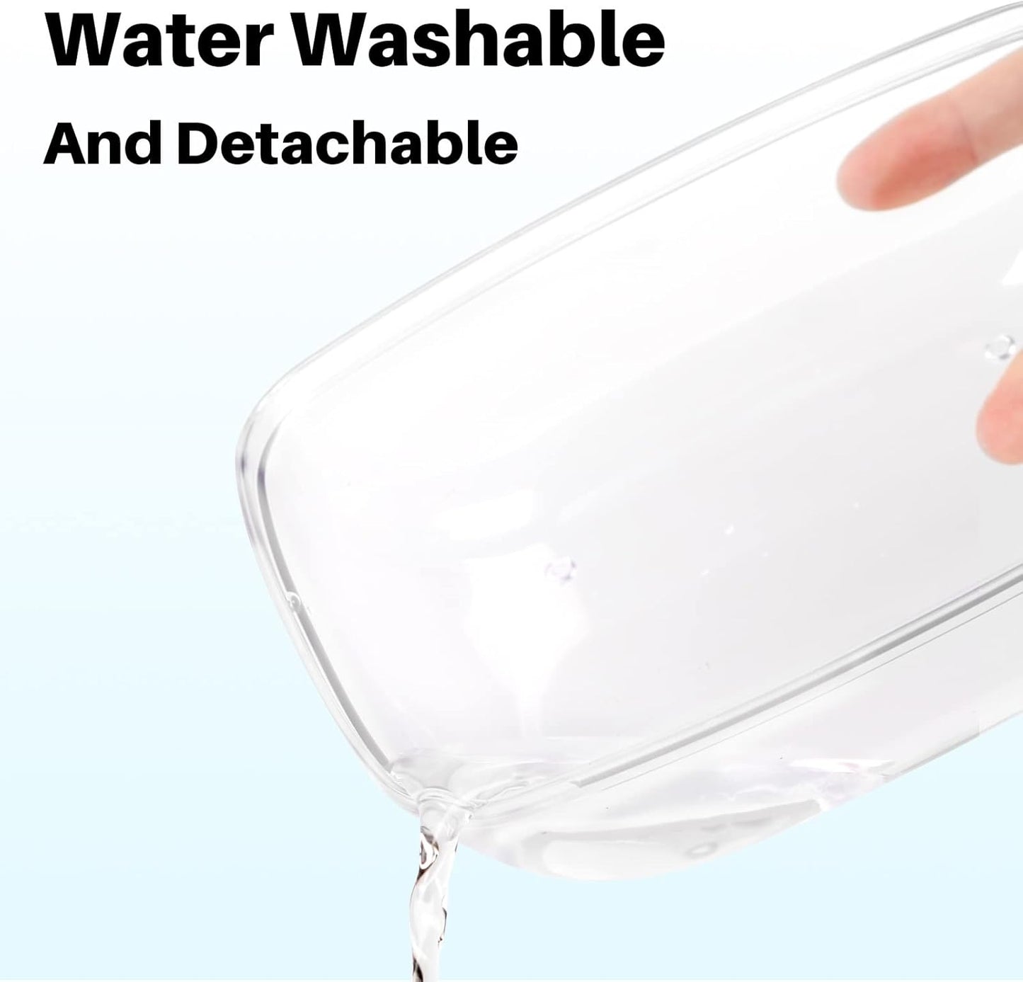 BUCATSTATE Sand Bath Container for Hamster Large Transparent Hamster Toilet with Scoop Dwarf Sandbox Dust Bathtub Small Animals Bathroom Hamster Cage Accessories (Transparent, Large)