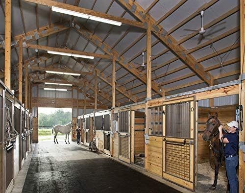 American Floor Mats - Heavy Duty Stall Tiles - Stable/Horse Tiles - Thick, Durable Rubber Flooring Solid Black 6 Center Tiles 3/4" Thick Expansion Set