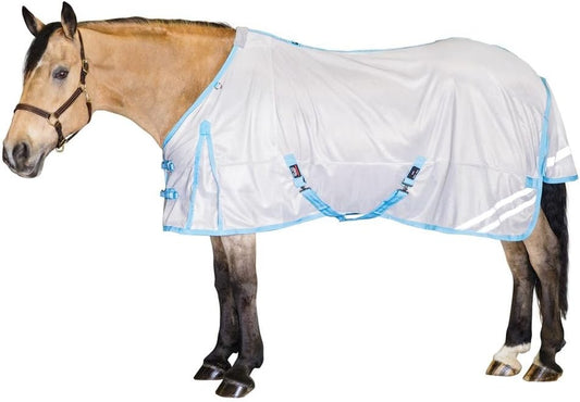 Schneiders Cooling Soft Interlock Mesh II Horse Fly Sheets | 300D Cooling Fabric | 80% UV Protection | SilverTek Lining | Reflective Stripes