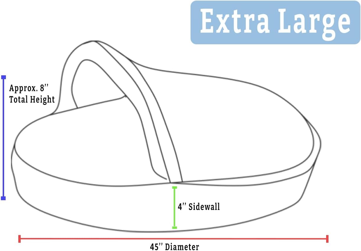 Snoozer Luxury Cozy Cave Dog Bed - Indoor Dog Bed with Cover Cave, Covered Calming Burrow for Medium & Large Sized Pets with Blanket Attached, Enclosed, Washable - XL, Sapphire