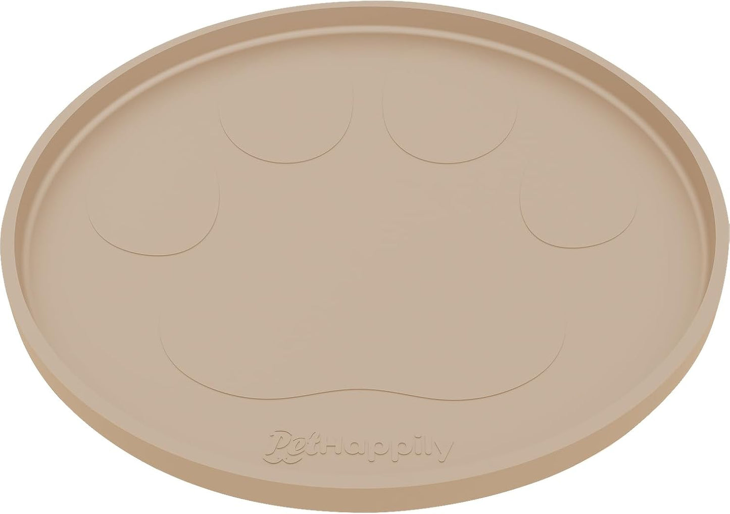 Dog Food Mat Round 10" - Raised Edges Dogs Mat for Food and Water Prevent Spill, Waterproof Cat Food Mats Protect Floors, Easy Clean Dog Bowl Mats for Food and Water, Silicone Pet Feeding Placemats