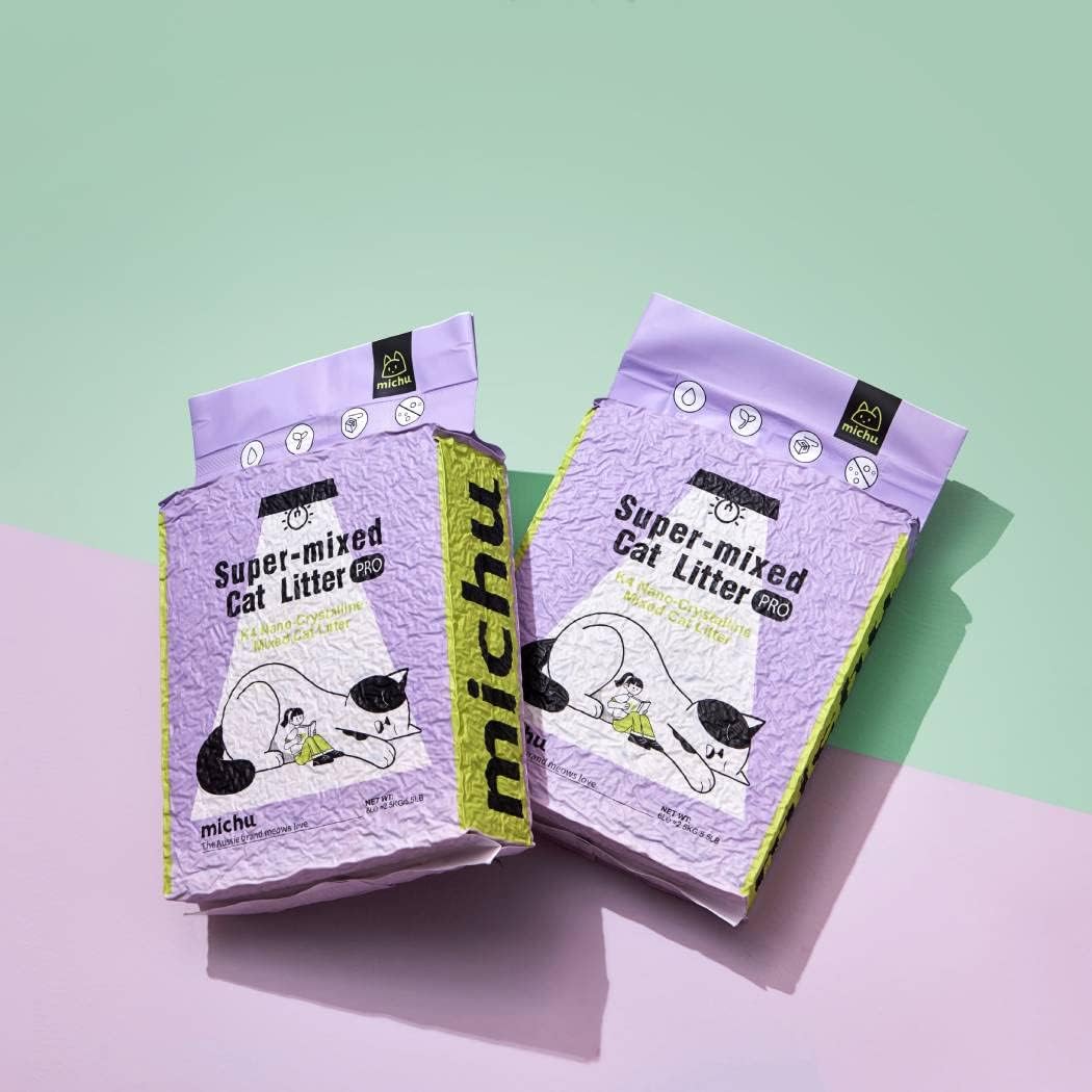 Mixed Tofu Cat Litter, Heavy Duty Flushable Kitty Litter, 5.5Lb/88Oz Original 12 Pack