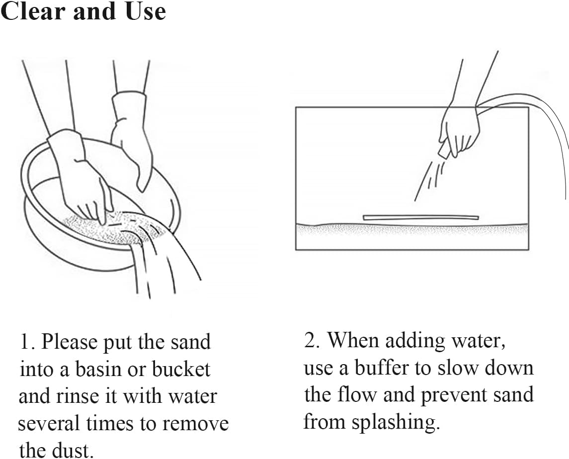 5 lbs Aquarium White Sand, 0.8-2 mm Mini Aquarium Gravel. Coarse Sand for Fish Tank, Paintings, Succulent Plants Potted, Fire Pits, Candle, Vase Filler and Crafts