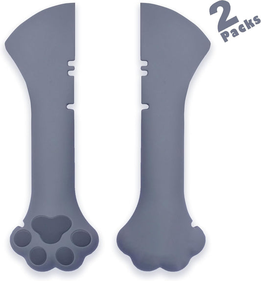 Meow&Woof Cat Wet Food Spoon, Mini Spatula for Pet Canned Food, BPA Free Can Spoons for Animal Feeding, Small Jars Spatulas, Easy Clean Scraper for Dog Food Cans （2 Spoons）