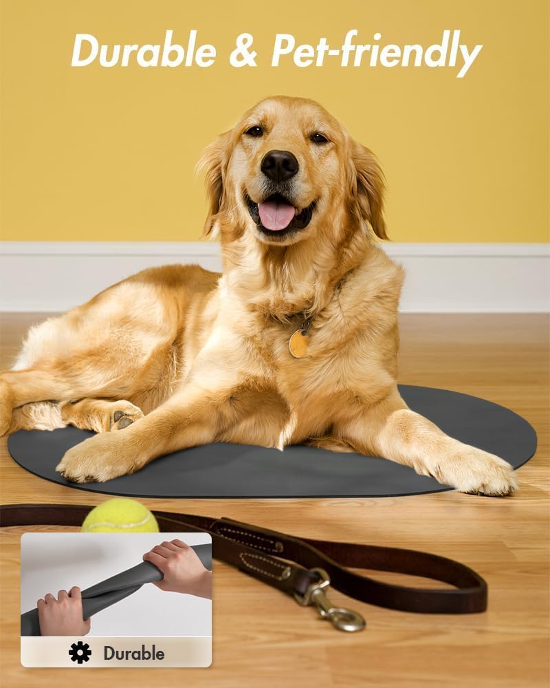 Absorbent Dog Food Mat-Dog Mat for Food and Water Bowl, Quick Dry Pet Food Mat, No Stains Cat Feeding mat, Pet Accessories Pet Supplies Mat-Cat Water Bowl Mat for Messy Drinkers