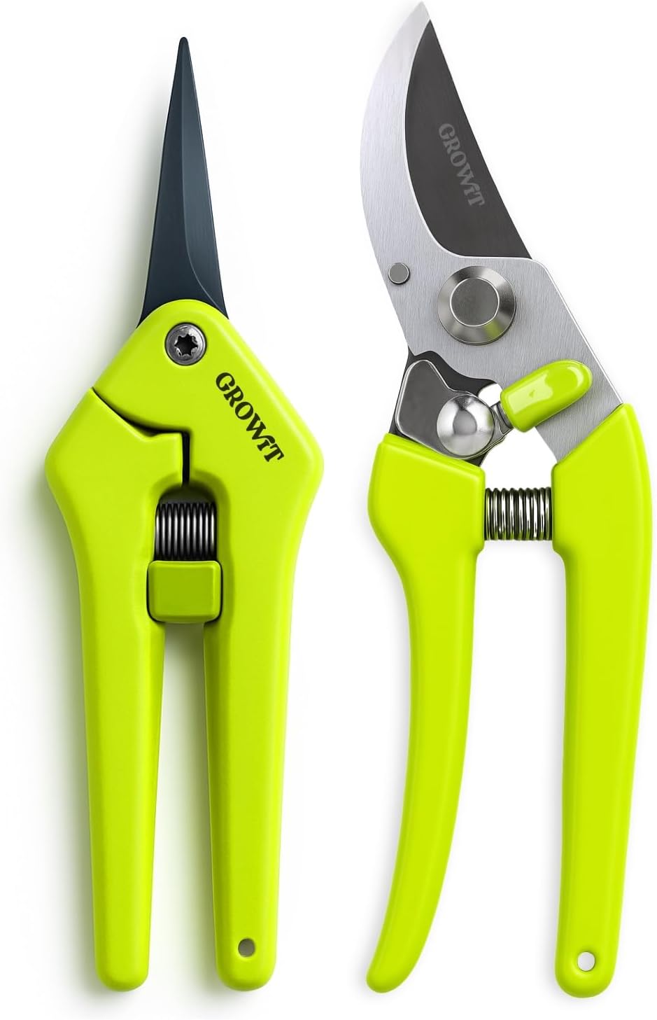 2-Pack Stainless Steel Gardening Scissors, Pruning Shears and Clippers for Gardening