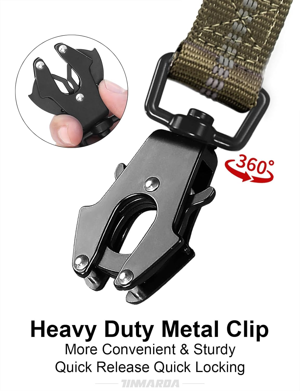 Heavy Duty Dog Leash with 2 Padded Handles & Advanced Easy Metal Clip, 4-6FT Shock Absorbing No Pull Dog Leashes for Medium Large Dogs That Pull (Army Green)