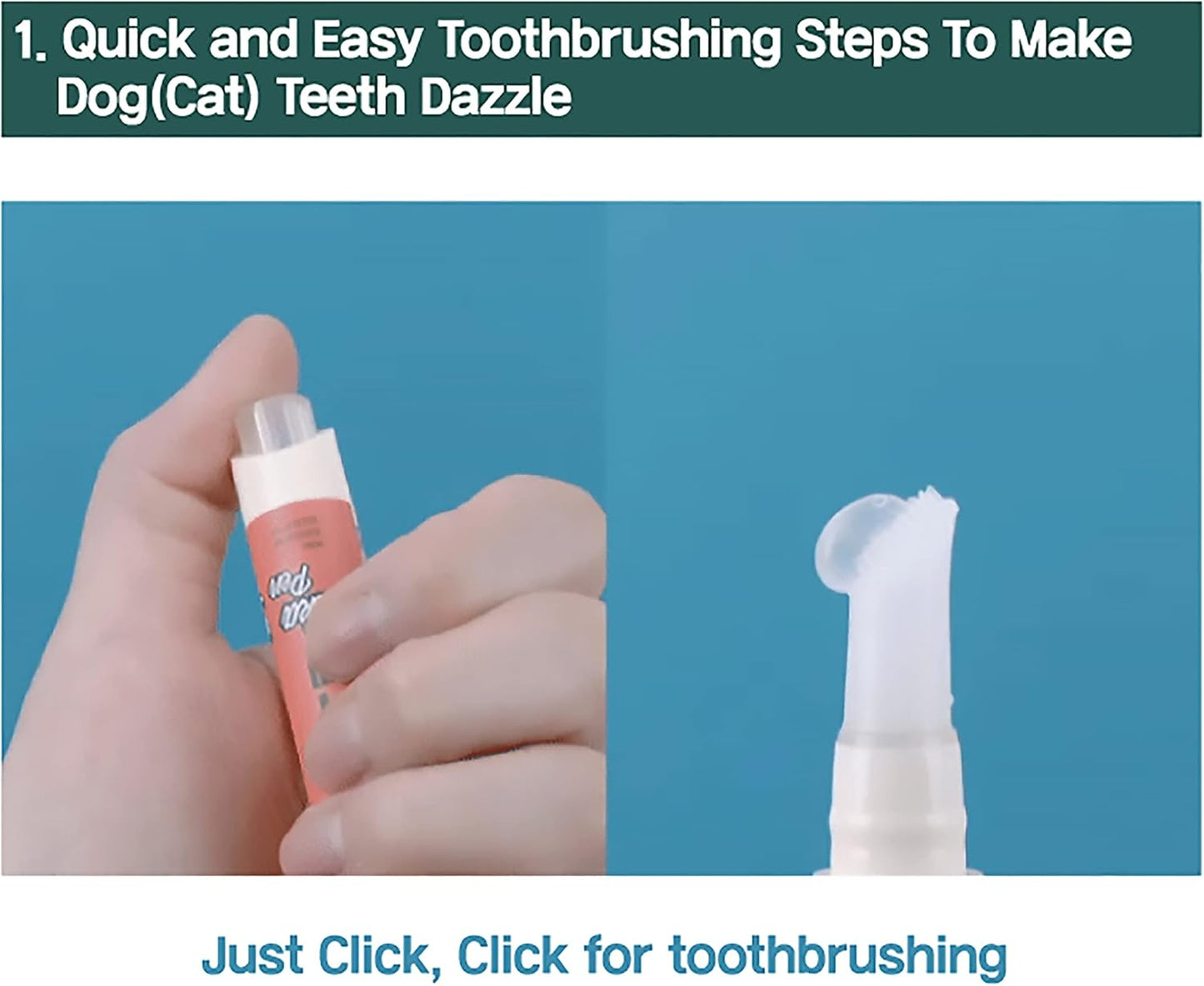 Cat Toothbrush & Toothpaste Kit – Flavor-Free Dental Gel for Cats – Finger Brush & Handle for Daily Oral Care – Plaque & Tartar Cleaning for Kittens and Adult Cats (1 Pack, 3 Count)