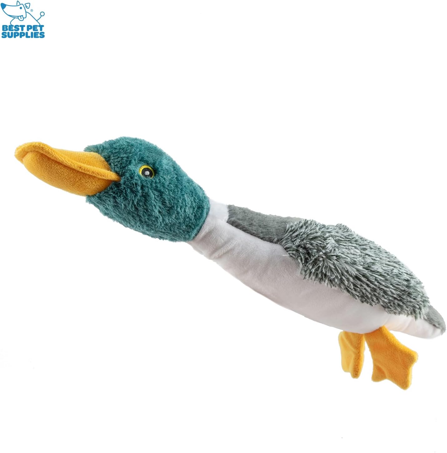 Best Pet Supplies Interactive Squeaky Dog Chew Toy, Ideal Dog Toys for Chewers, Small, Medium & Large Dogs, and Fetch Lovers - Duck (Mystery Box), Large