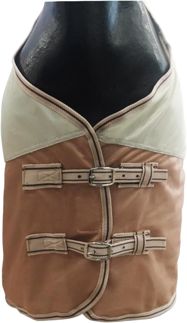 BARN & STABLE Breathable and UV Protective Tear-Resistant Mesh Horse Fly Sheet Comfy Equine Summer Sheet with Removable Web Leg Straps