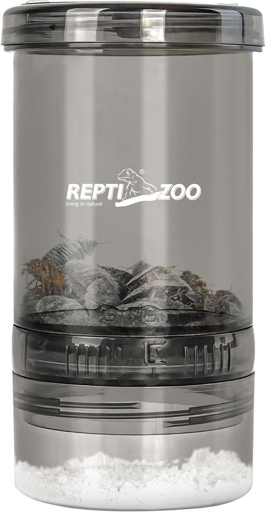 REPTI ZOO Reptile Cricket Calcium Powder Mixer, Cricket Keeper Shaker for Bearded Dragon Gecko Snake Lizards, Dispenser Feeder for Chameleon Reptile & Amphibians