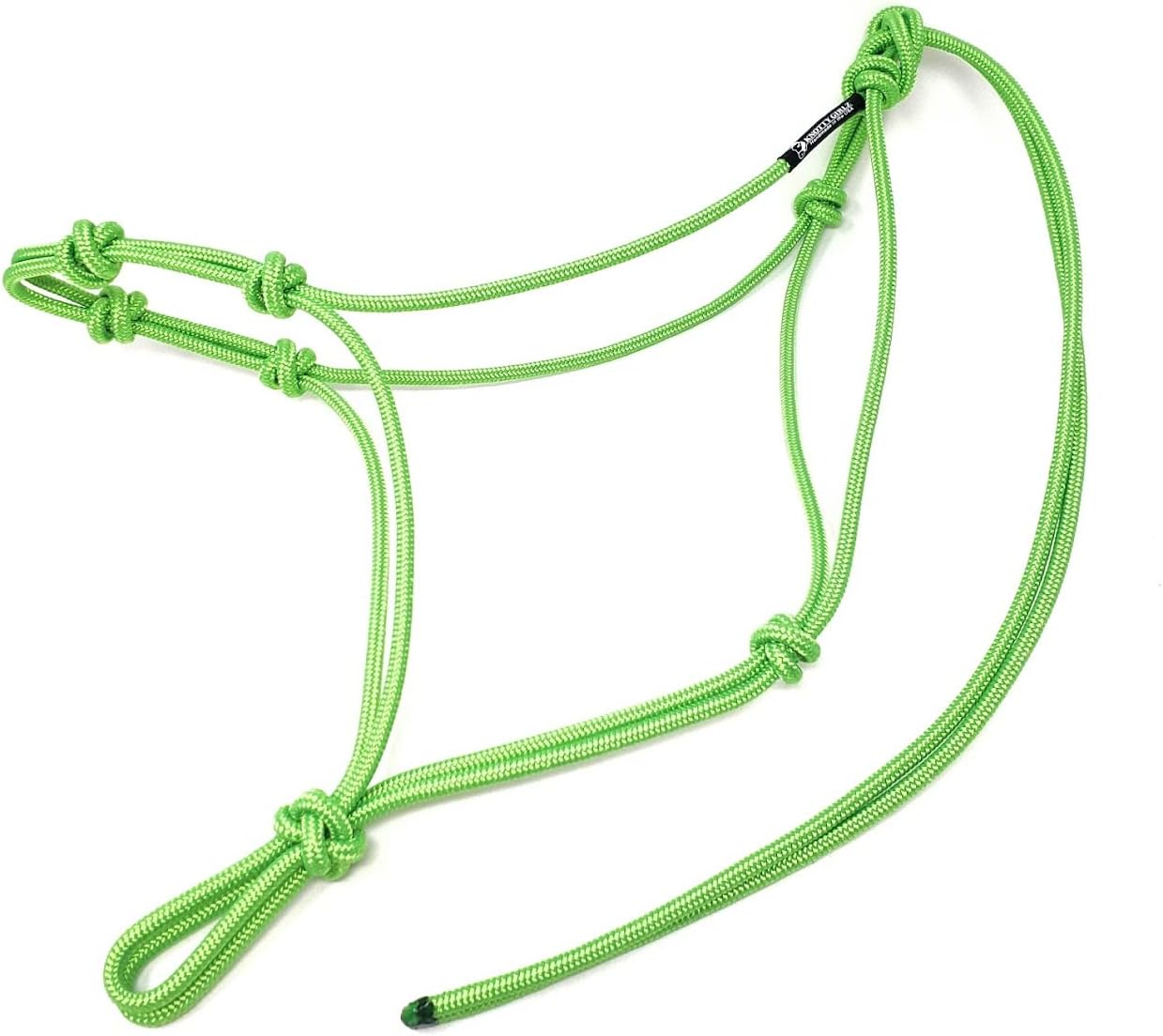 Horse Rope Training Halter - 4 Knot 1/4" Stiff Halter Cord - Used by Famous Trainers Multiple Sizes Multiple Colors