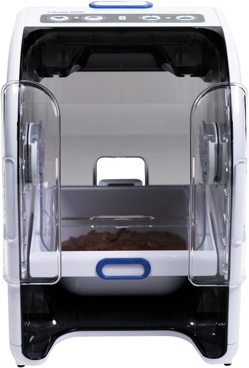 Closer Pets MiBowl Automatic Selective Microchip Smart Pet Feeder (CP500) - BPA and BHT Free Bowl with Enclosed Back for Small to Medium Cats and Small Dogs, White