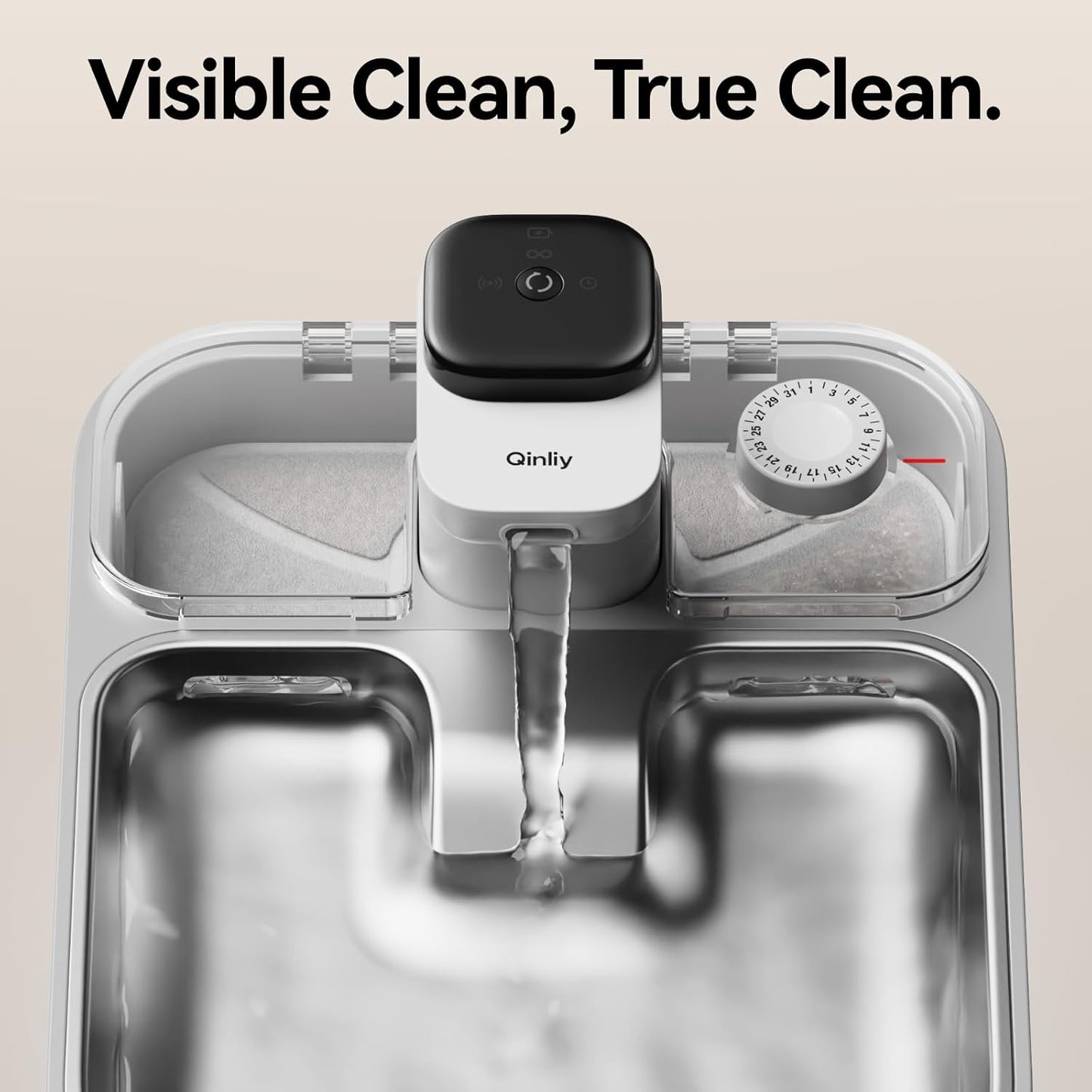 Stainless Steel Cat Water Fountain Wireless for Cats Indoor, Automatic Metal Dog Water Dispenser,Cordless Battery Operated Pet Drinking Fountain,Rechargeable Waterer with Motion Sensor 123oz, Gray