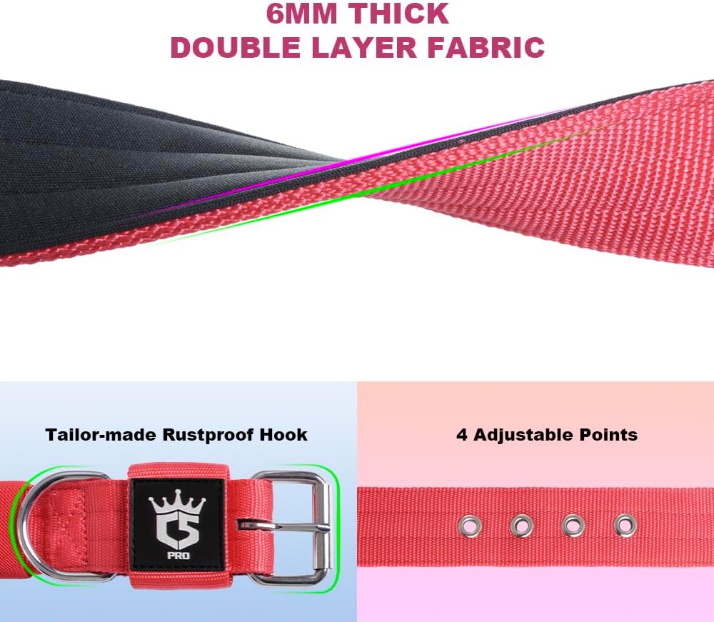 TSPRO Tactical Dog Collar 1.25 Inch Wide Thick Dog Collars with Heavy Duty Metal Buckle, Durable, Strong, Adjustable for Small Dogs (Black S)