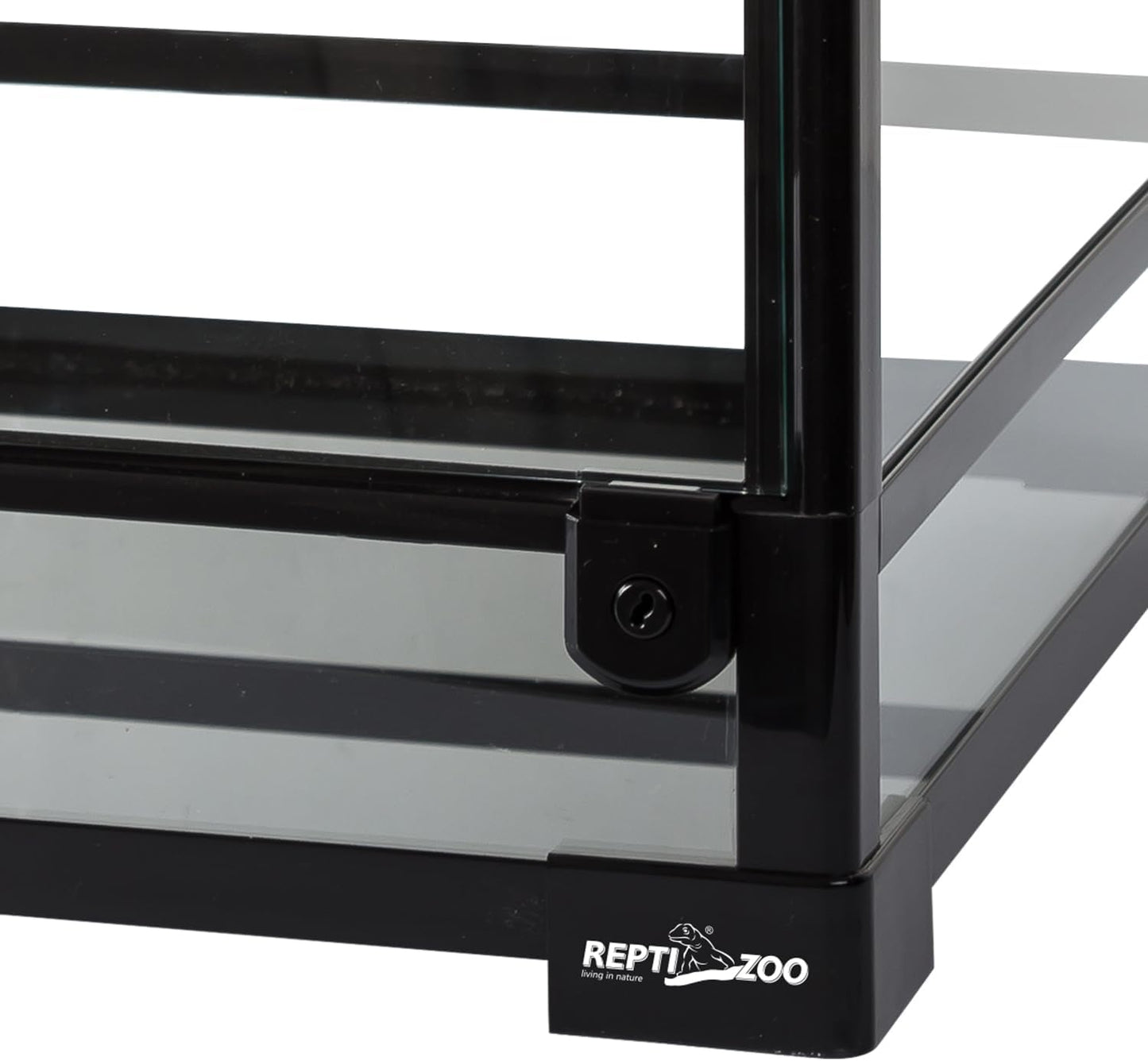 REPTI ZOO Amphibian Habitat Tank 10 Gallon, Full Vision Glass Reptile Terrarium 12" x 12" x 18", Vertical Reptile Tank with Deep Base & Top Screen Ventilation