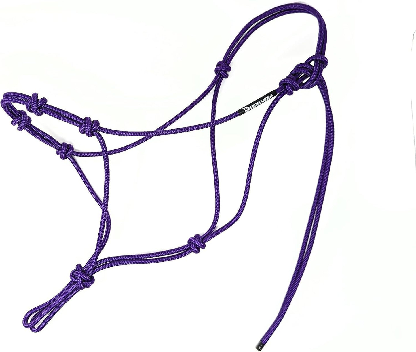 Horse Rope Training Halter - 4 Knot 1/4" Stiff Halter Cord - Used by Famous Trainers Multiple Sizes Multiple Colors