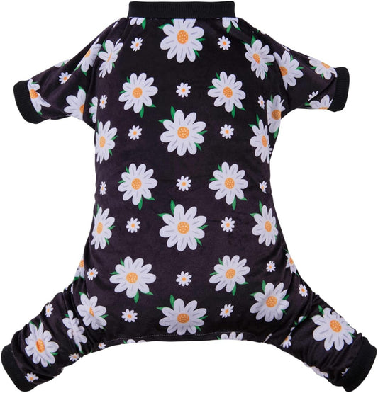 CuteBone Small Dogs Outfit Soft Puppy Onesies Pjs Dog Pajamas Pet Coat Cat Apparel Comfy Doggie Jumpsuit Bodysuit for All Seasons P221S