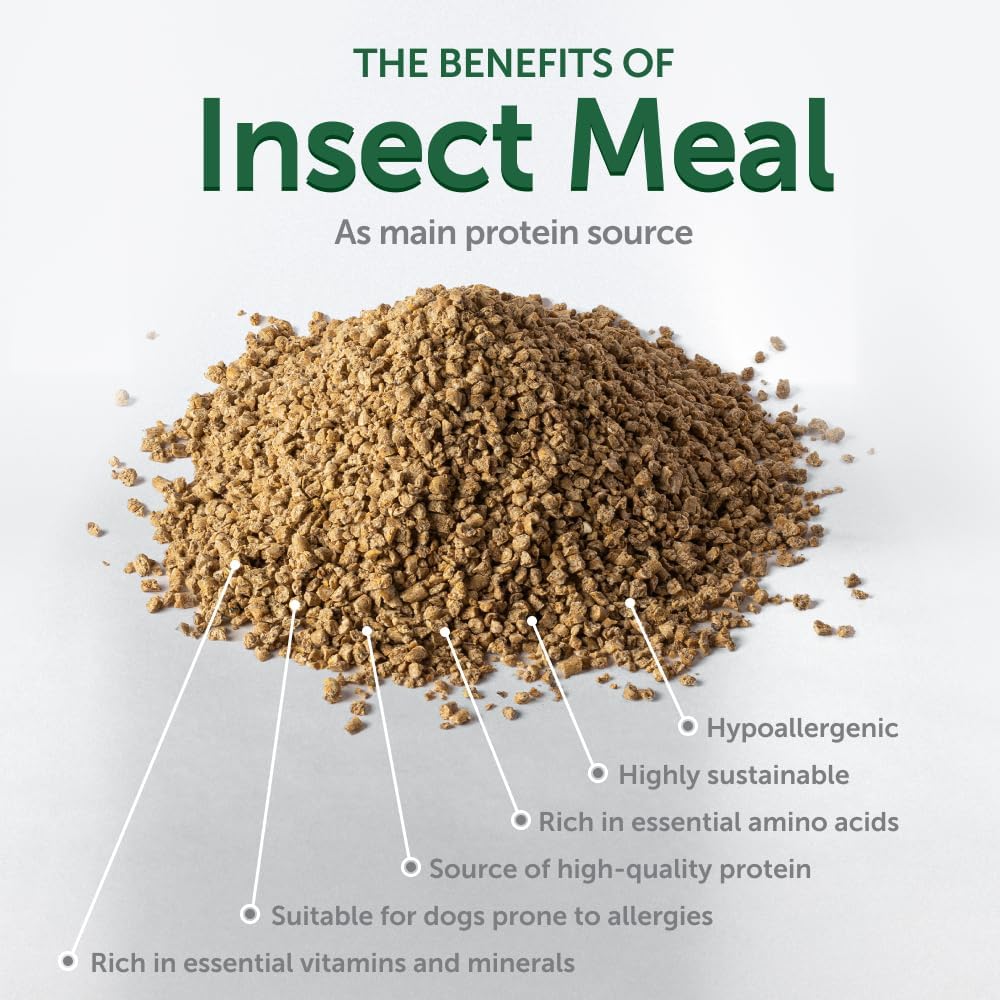 Nature's Protection Dry Dog Food for Puppy & Adult - High Protein, Grain Free Tear Stain Formula - Dog Kibble for Small, Medium & Large Breed Dogs with White Fur (Superior Care - Insect, 8.8 lb)