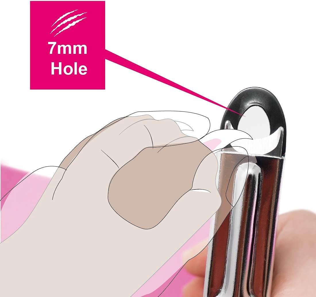 Guillotine Type Dog Nail Clippers for Small and Medium-Sized Dogs, Safety Guard to Avoid Over Cutting, Sharp Stainless Steel Blade (No Coated Handle)