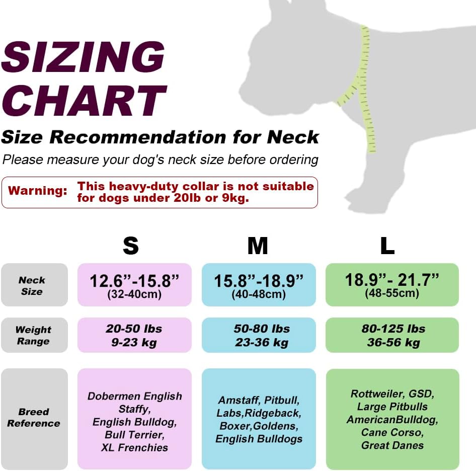 TSPRO Tactical Dog Collar 1.25 Inch Wide Thick Dog Collars with Heavy Duty Metal Buckle, Durable, Strong, Adjustable for Small Dogs (Leopard Print S)