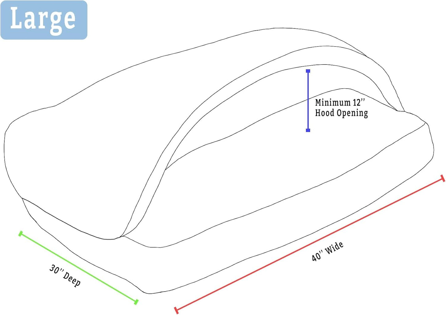 Snoozer Rectangle Cozy Cave Dog Bed - Indoor Dog Bed with Cover Cave, Covered Calming Burrow for Medium & Large Sized Pets with Blanket Attached, Enclosed, Washable - Large, Khaki