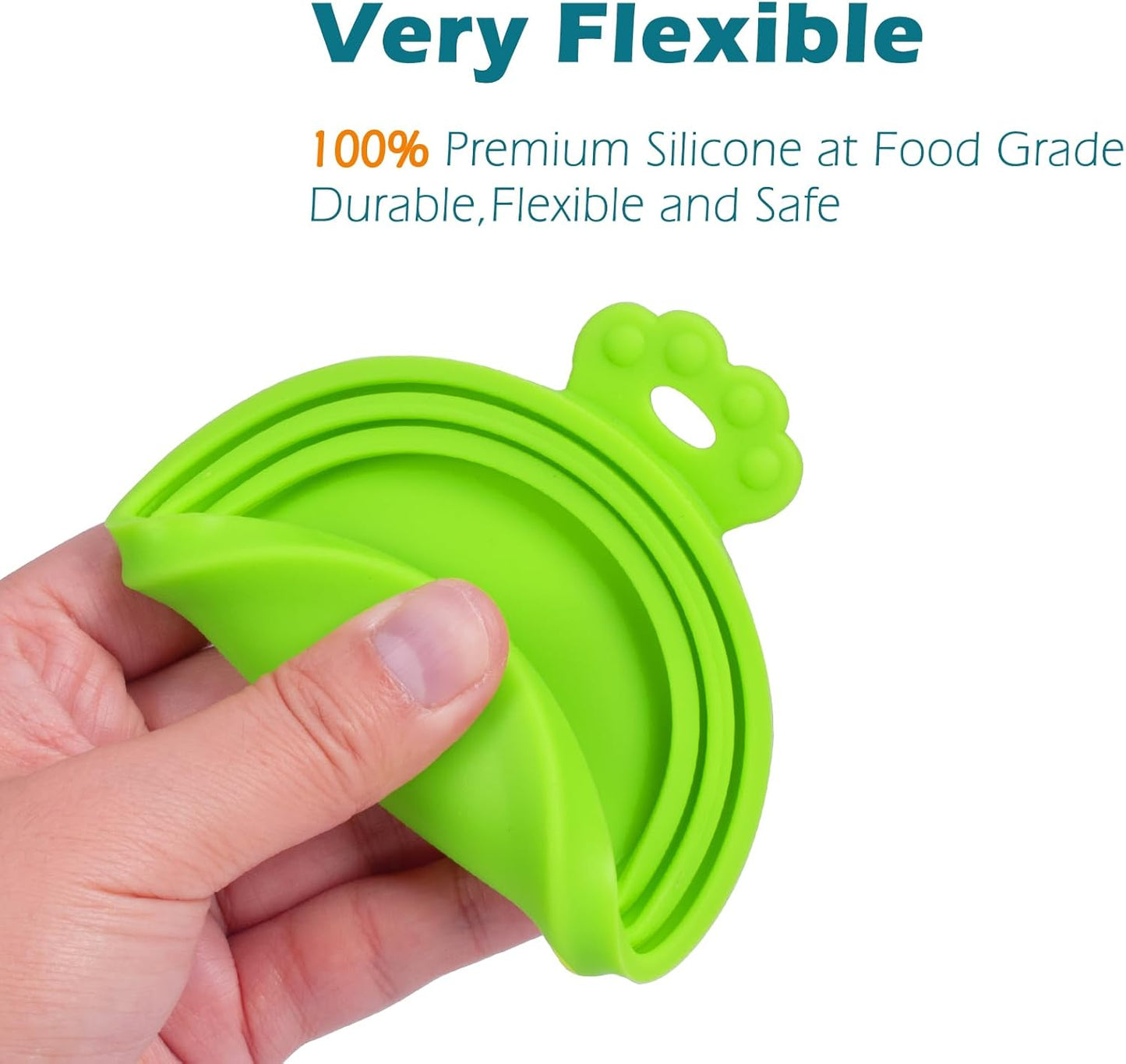 PetBonus 2 Pack Silicone Pet Can Cover Lids, Universal Size for Dog Cat Food, 1 fit 3 Standard Size Can Tops, BPA Free Dishwasher Safe (Blue, Green)