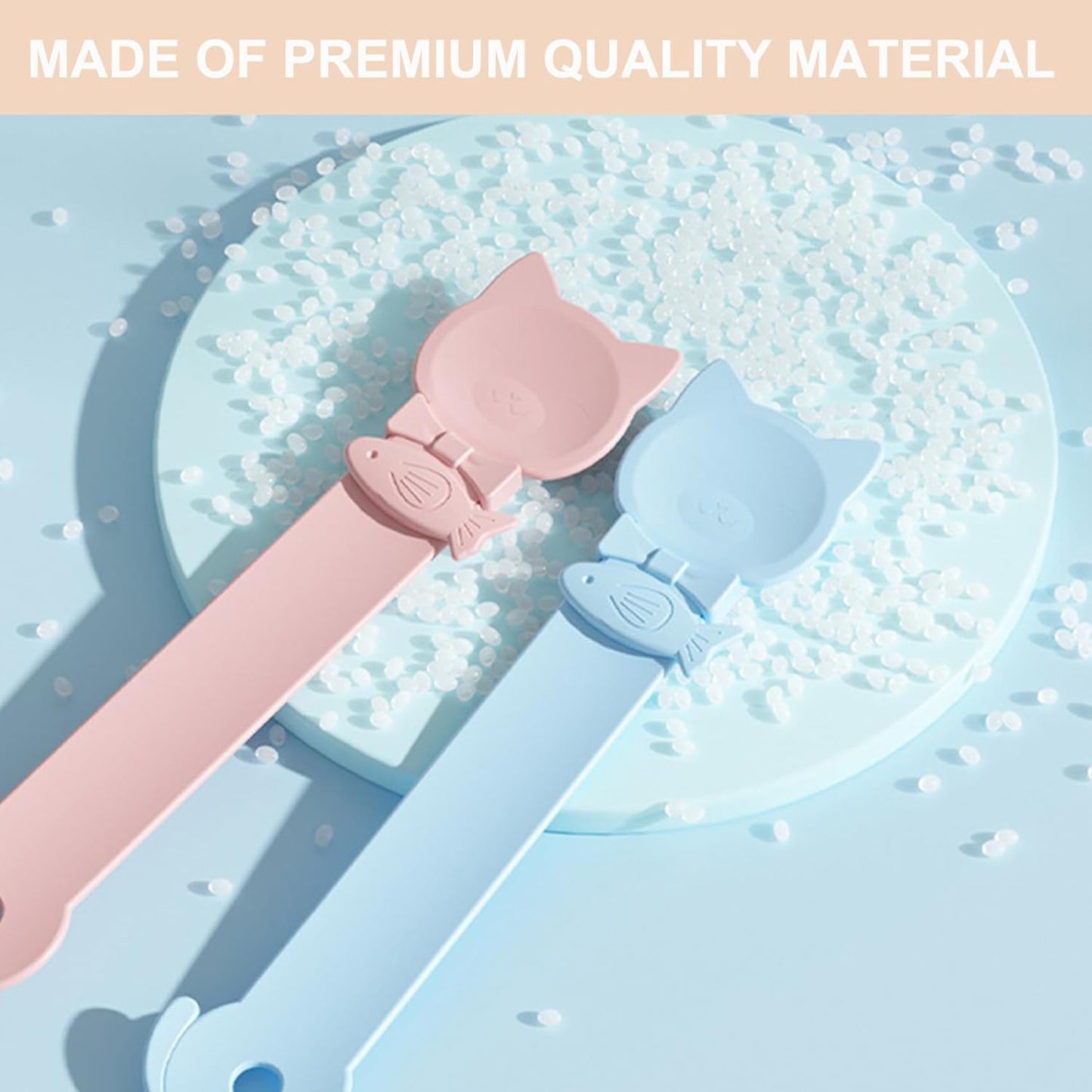 PETPAWLOVELY-3PCS Cat Treat Spoon Squeeze,Cat Strip Feeder spoon,Multi-Function Cat Treat Dispenser,Easy Feeding Cat Spoon for Licky Treats,Cat Food Spoon for Wet Food(3 Color)