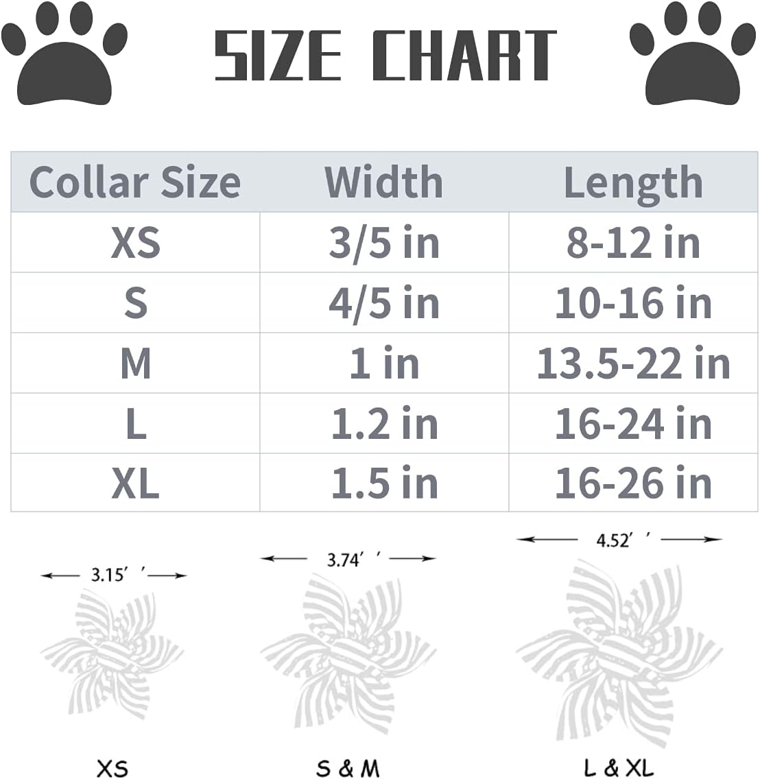 Lionet Paws Thanksgiving Day Dog Collar with Flower, Dogs Flower Collar with Metal Buckle for Dogs, Adjustable Comfortable Dog Collars Girl, L, Neck 16-24 in