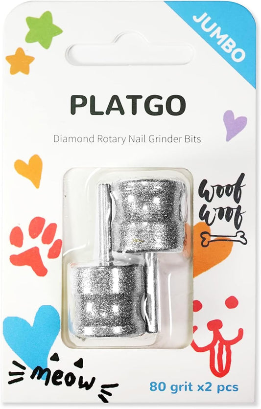 Jumbo Diamond Dremel Dog Nail Grinder Attachment, Diamond Dremel Bits Sanding Drums, Faster Dremel Diamond Bit for Dog Nails, 1/8'' Diamond Dremel for Dogs&Pets Nail Care, Home Dog Nail Grinder Tools