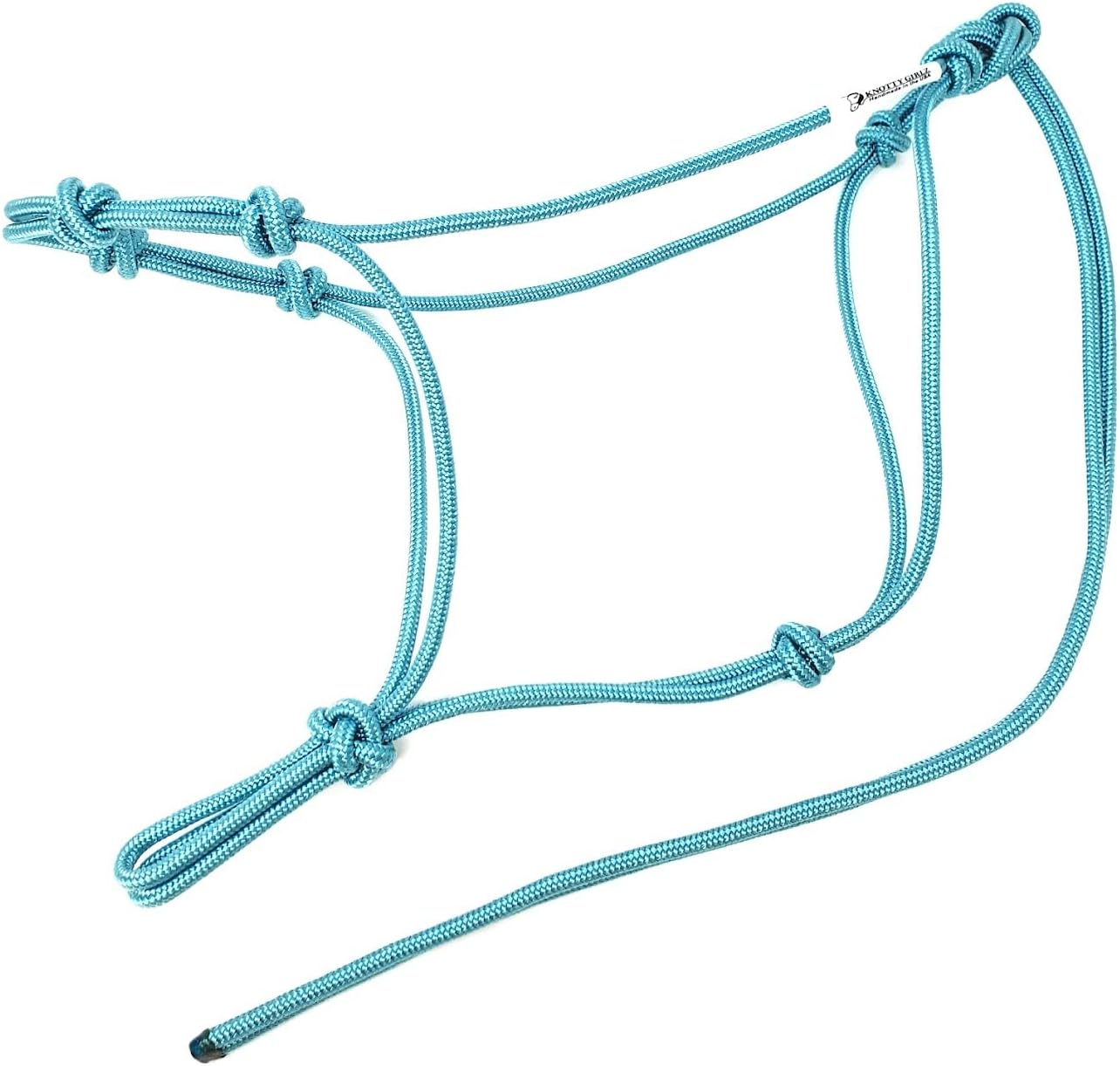 Horse Rope Training Halter - 4 Knot 1/4" Stiff Halter Cord - Used by Famous Trainers Multiple Sizes Multiple Colors