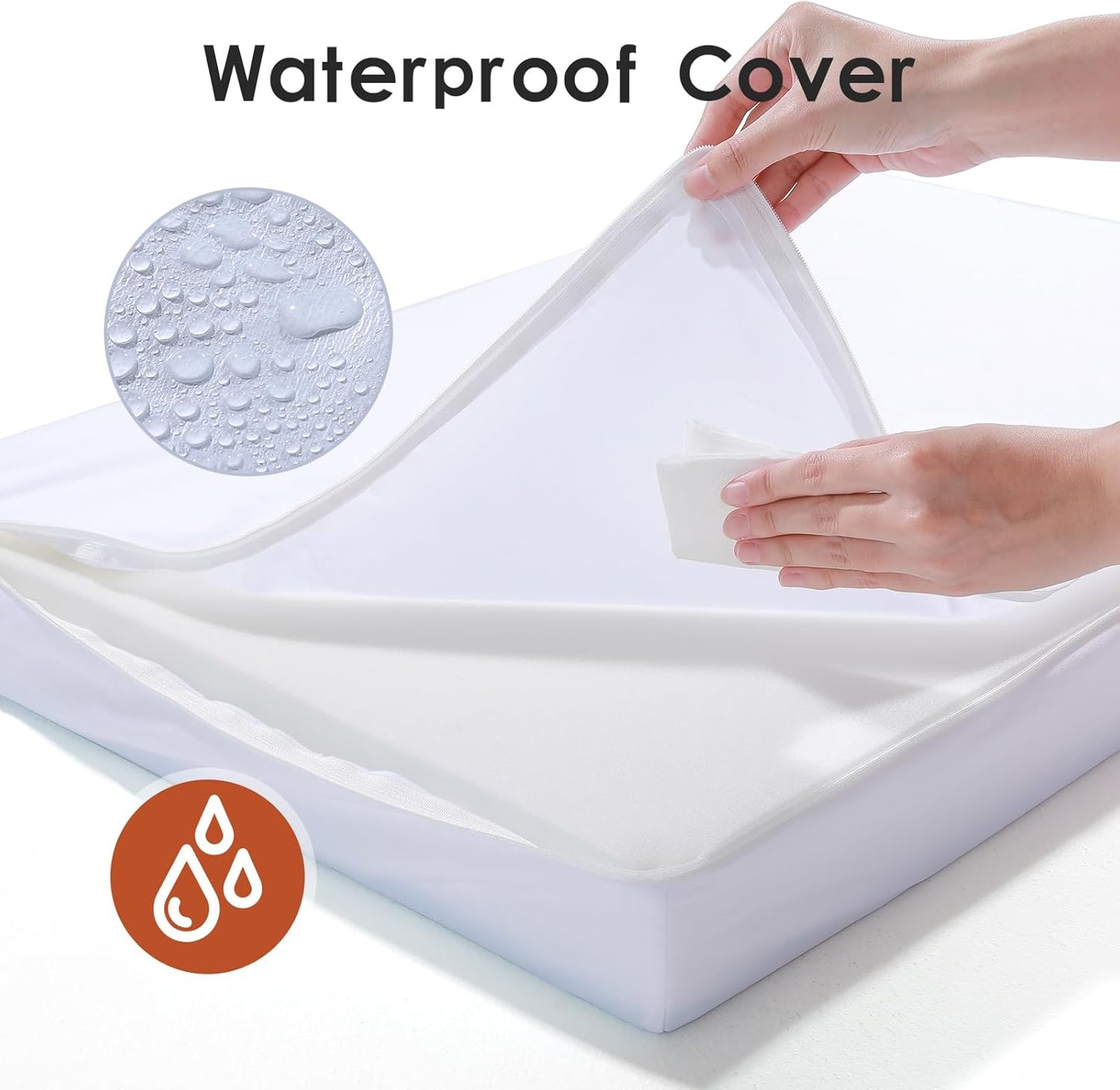 Upgraded Small Dog Bed, 3" Memory Foam with Waterproof Liner, Chew Resistant Microsuede Cover, Removable and Washable, for Indoor, Outdoor, and Car Use, Nonskid Base, 30x20 Inches S Dark Grey