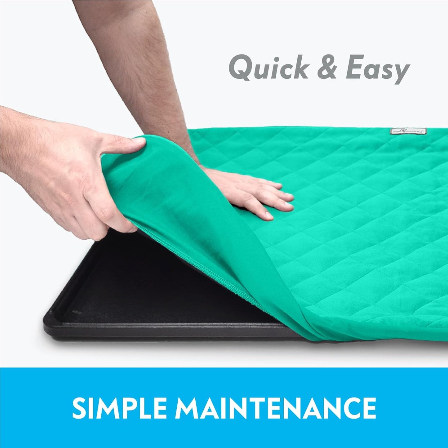 Paw Inspired Fitted Fleece Liner for Ferret Nation, Critter Nation Cage for Ferrets, Rats, Chinchillas, Hedgehogs & Other Small Animals (Green, Top Pan Liner)