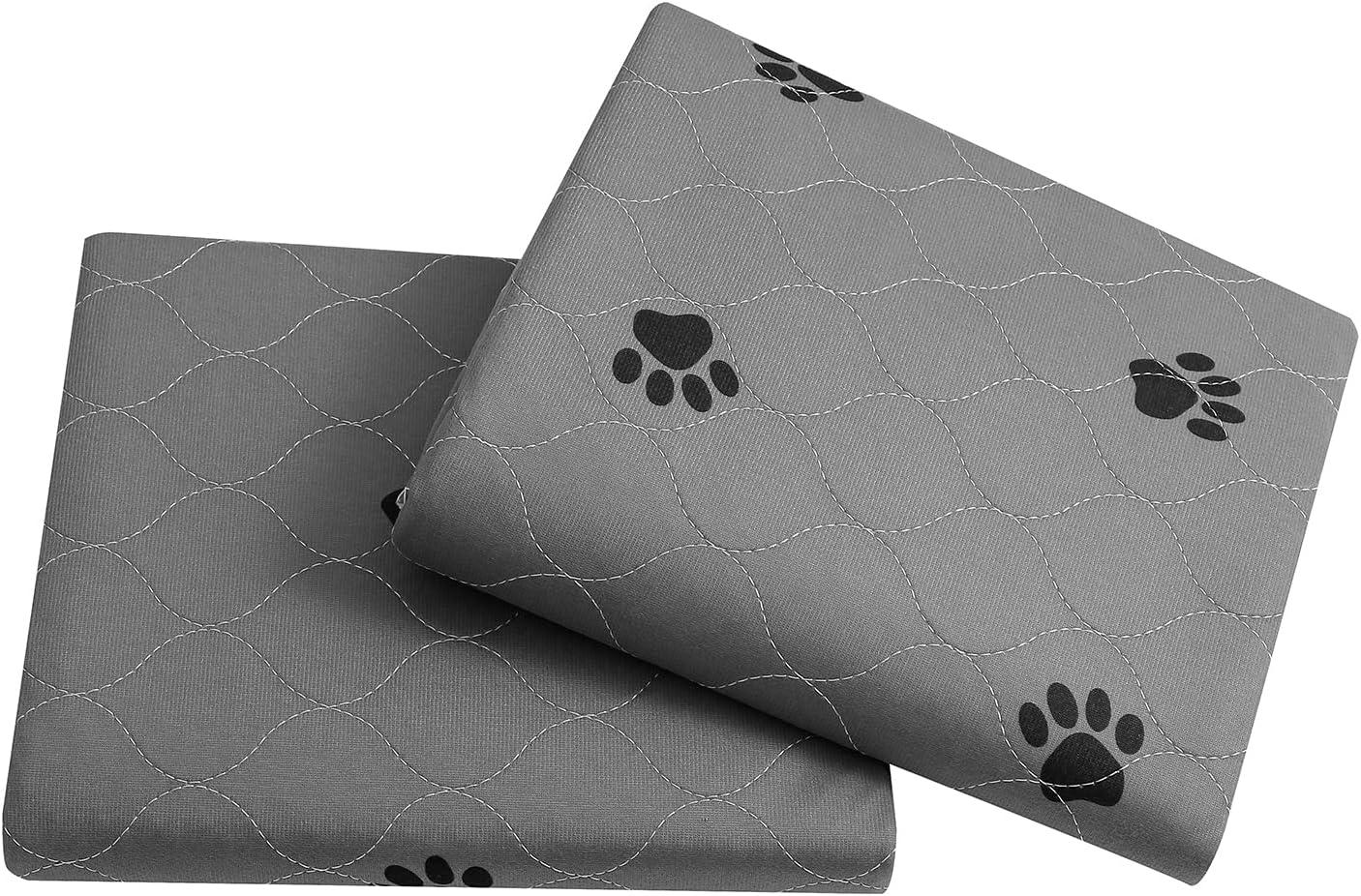 Washable Pee Pads for Dogs + Free Puppy Grooming Gloves/Quilted, Fast Absorbing Machine Washable Dog Whelping Pad/Waterproof Puppy Training Pad/Housebreaking Absorption Pads